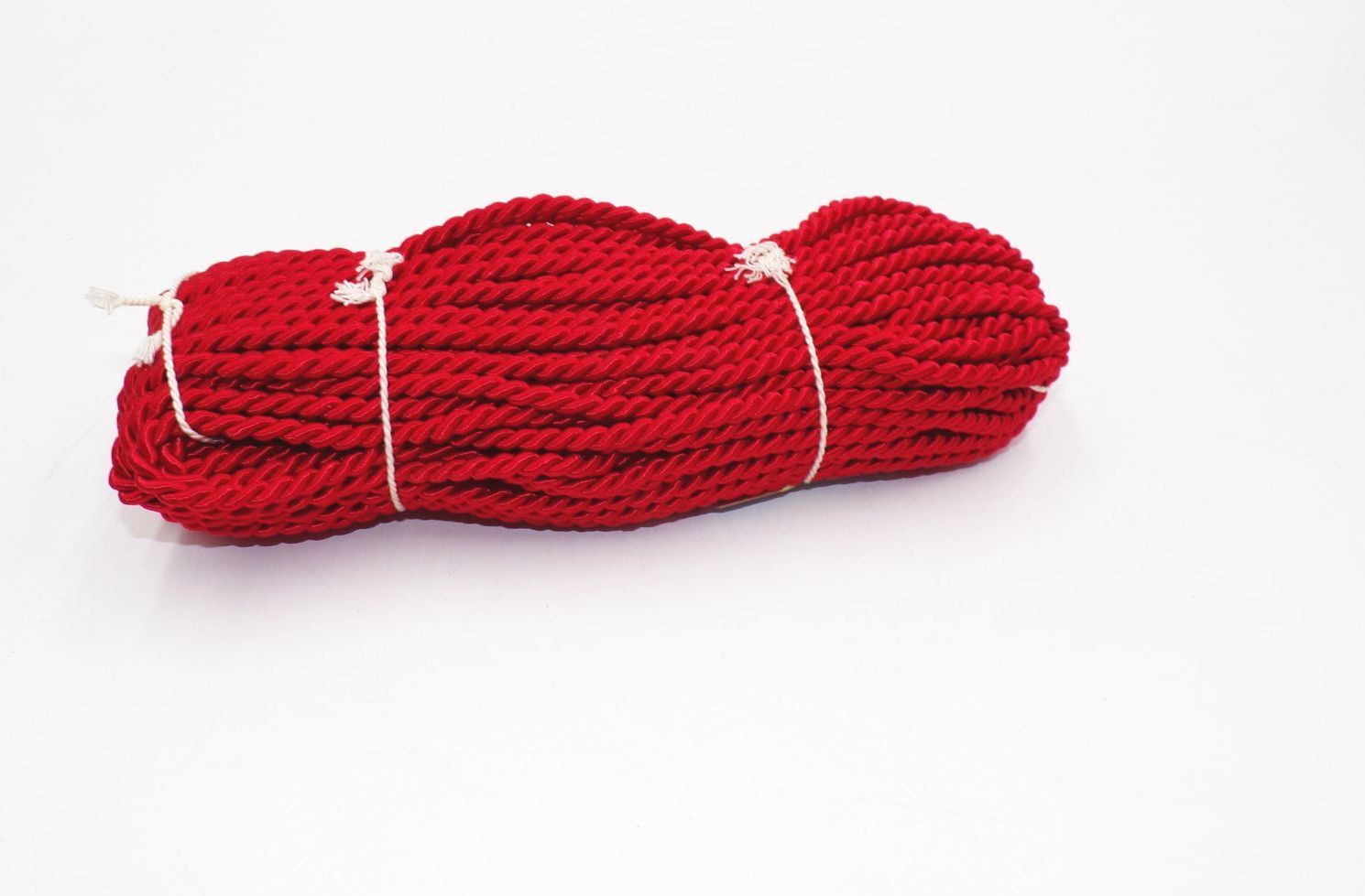 Kordel Atlaskordel Rot Band Schnur 25 Meter 5 mm Handarbeit Polsterei 
