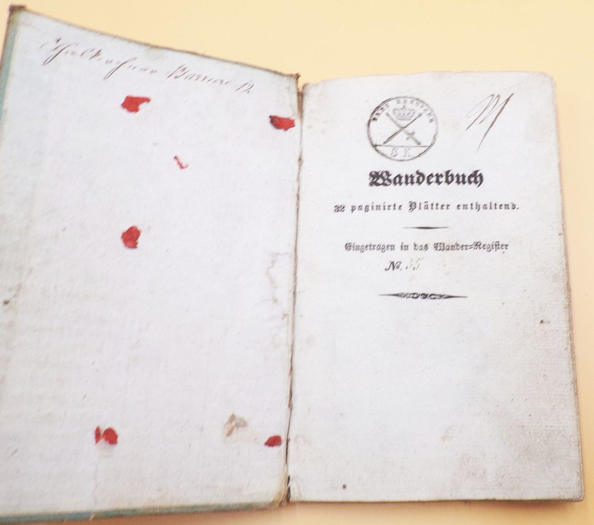 Wanderbuch Tirschenreuth Bayern 1841 Schlosser