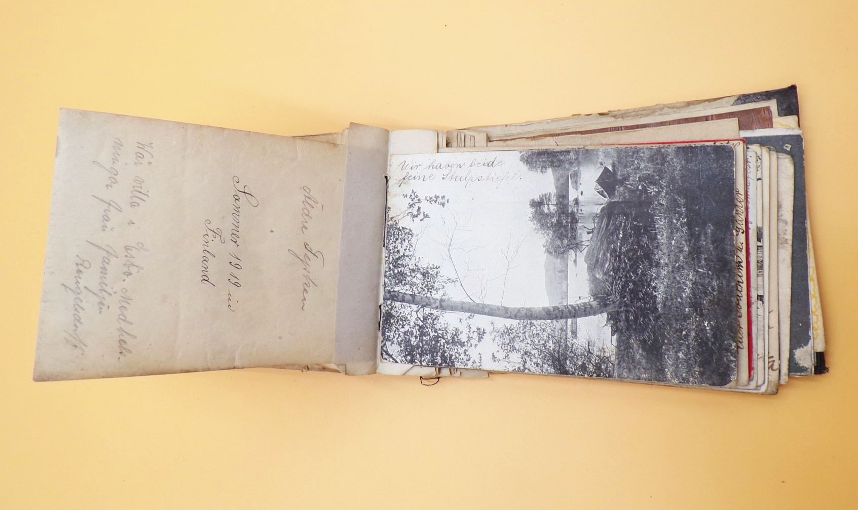 Fotoalbum Finnland 1 Weltkrieg bis 1919 Postkarten Fotos