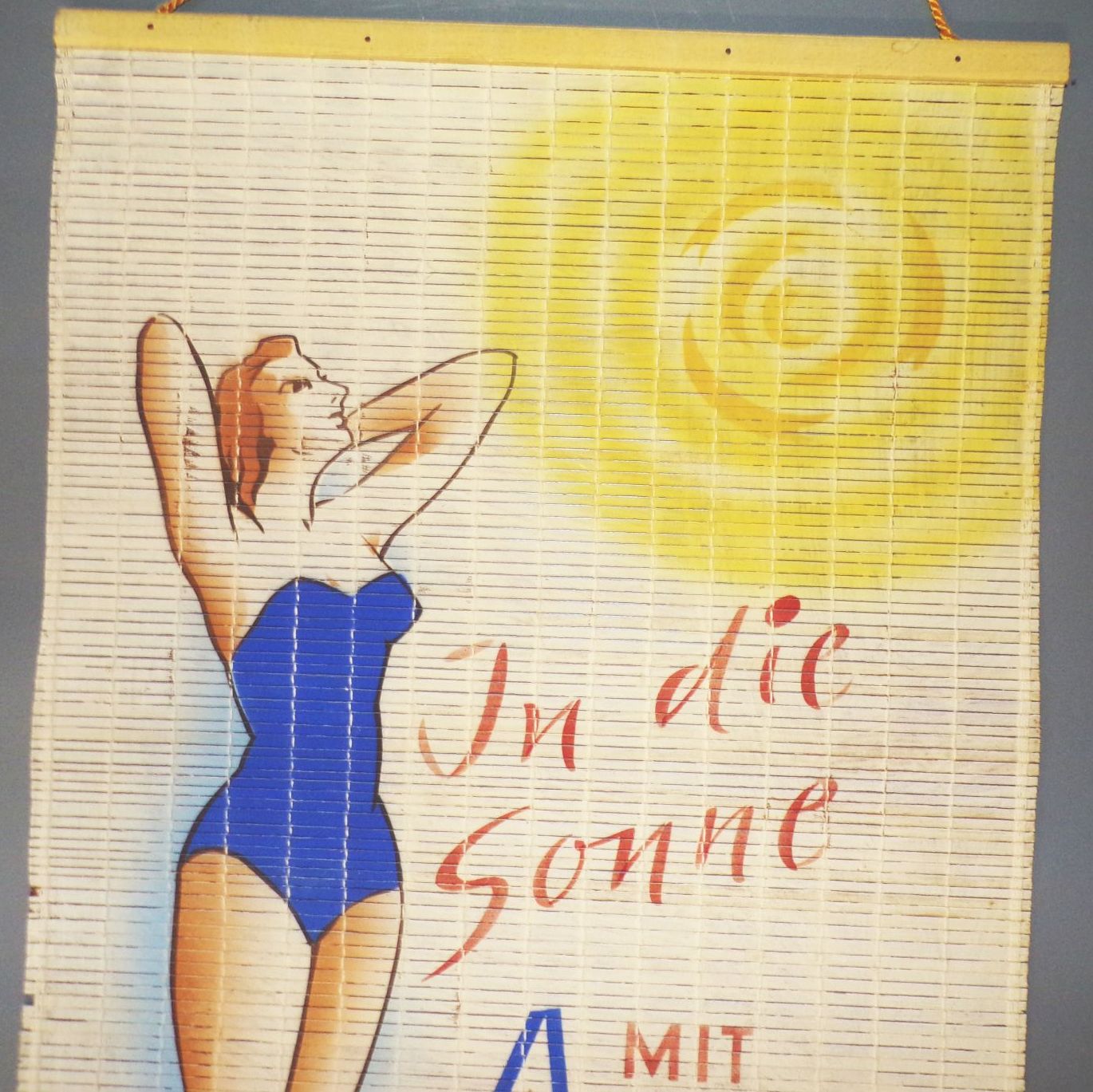 Alte Reklame Landina Sonnenschutz Creme DDR 1950er Bastrollo Alte Reklame Landina Sonnenschutz Creme DDR 1950er Bastrollo
