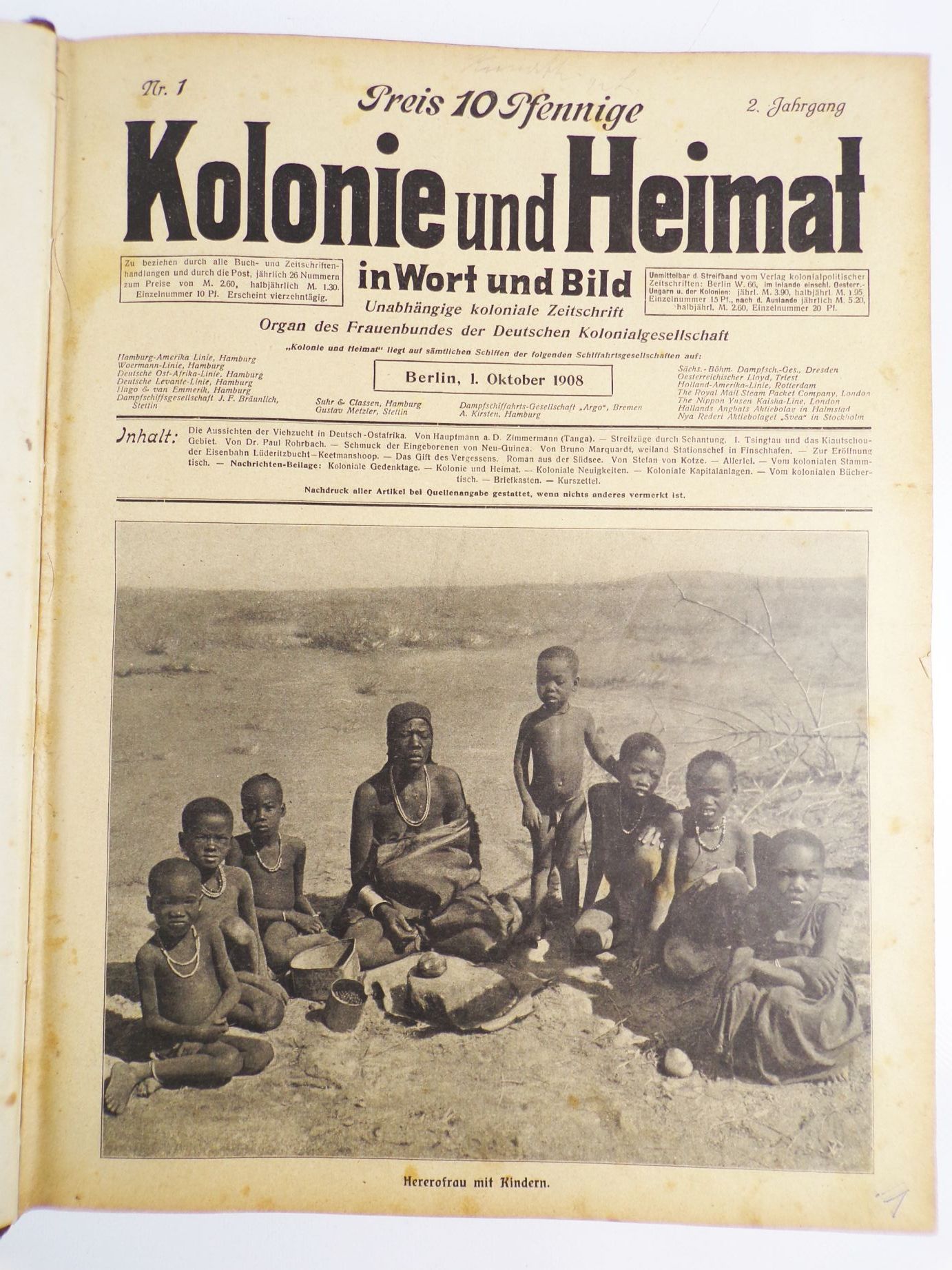 Kolonie und Heimat in Wort und Bild 1908 bis 1910