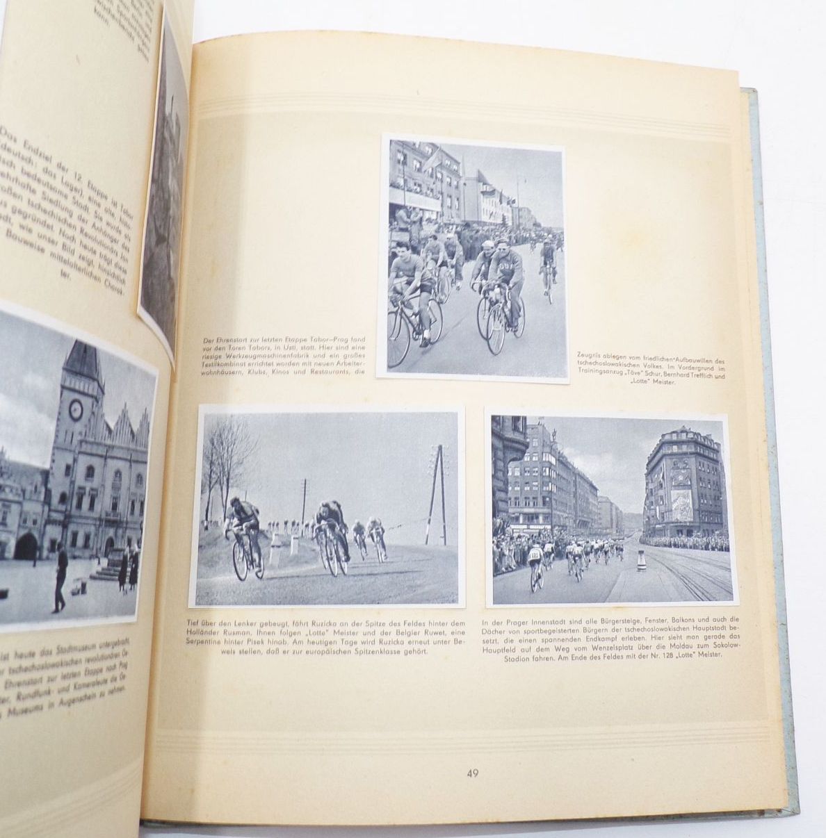Sammelbilderalbum VII Internationale Friedensfahrt Warschau Berlin Prag 1954 Sammelbilderalbum VII Internationale Friedensfahrt Warschau Berlin Prag 1954