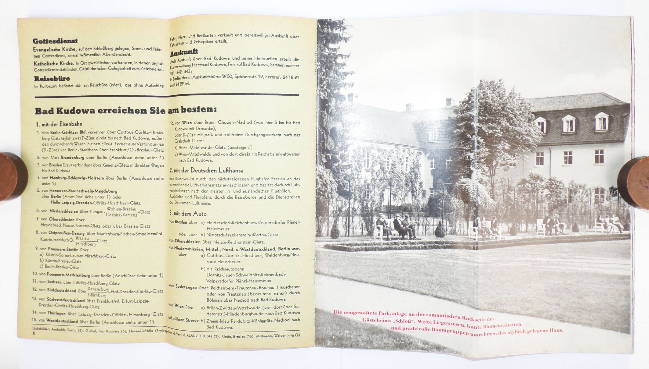 Prospekt Bad Kudowa Schlesien um 1939 Polen