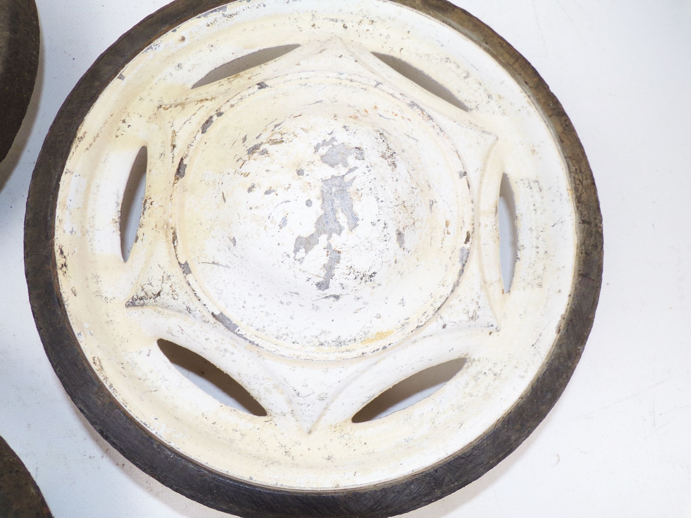 Alte Metallräder Kinderwagen Durchmesser 21 cm Rad Gummi Ersatzrad 