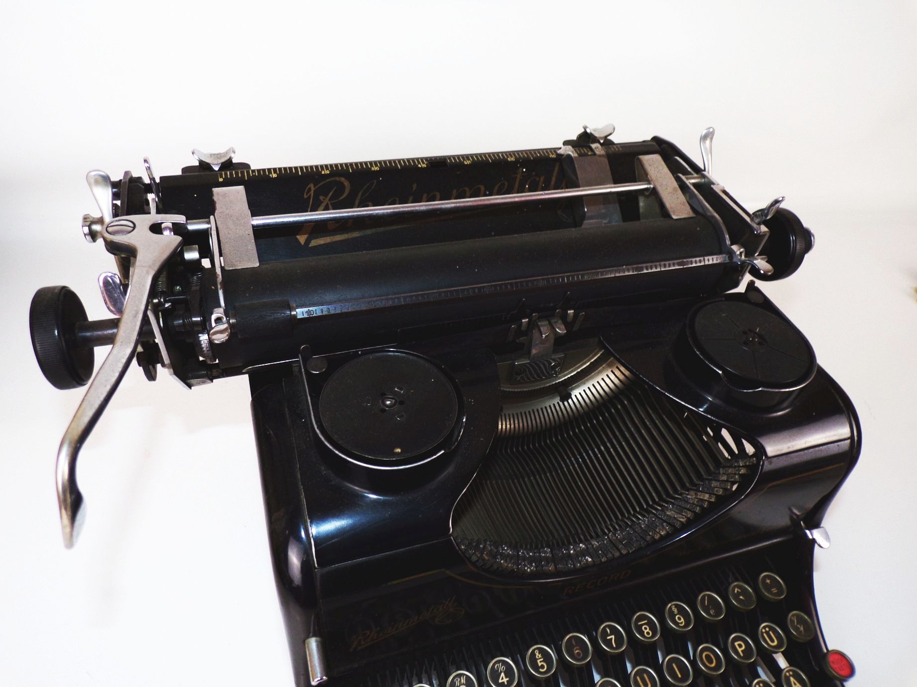 Alte Rheinmetall Record Schreibmaschine typewriter Antik Deko Alte Rheinmetall Record Schreibmaschine typewriter Antik Deko