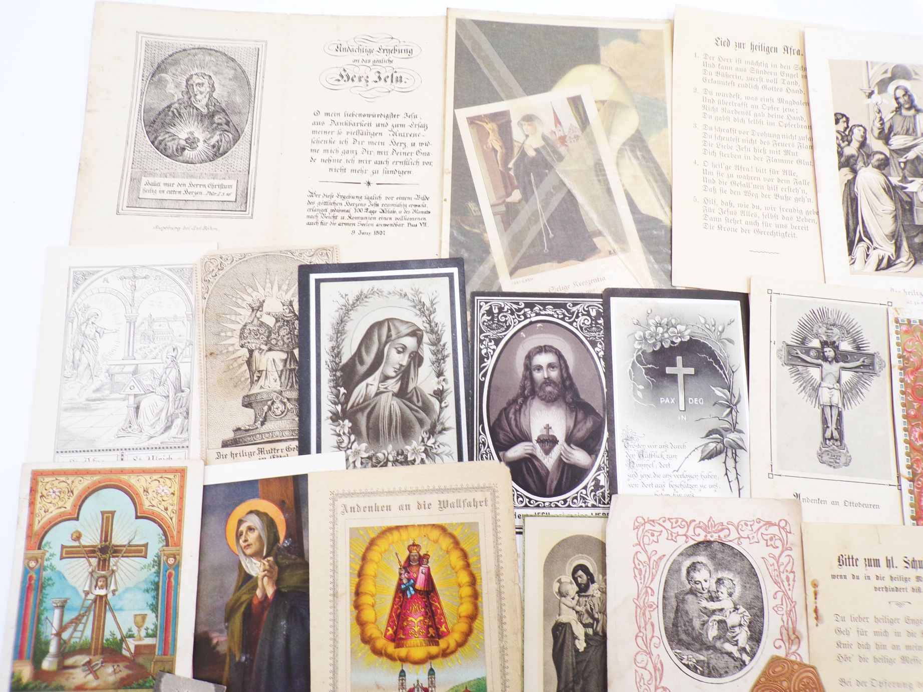 Heiligenbilder Konvolut Andachtsbilder Sterbebilder Fundgrube