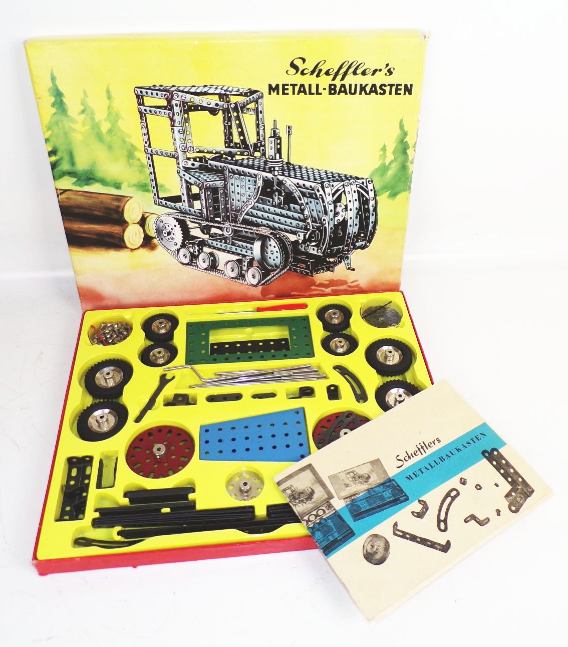 Scheffler Metall Baukasten 3 Stück Metallbaukästen DDR Spielzeug