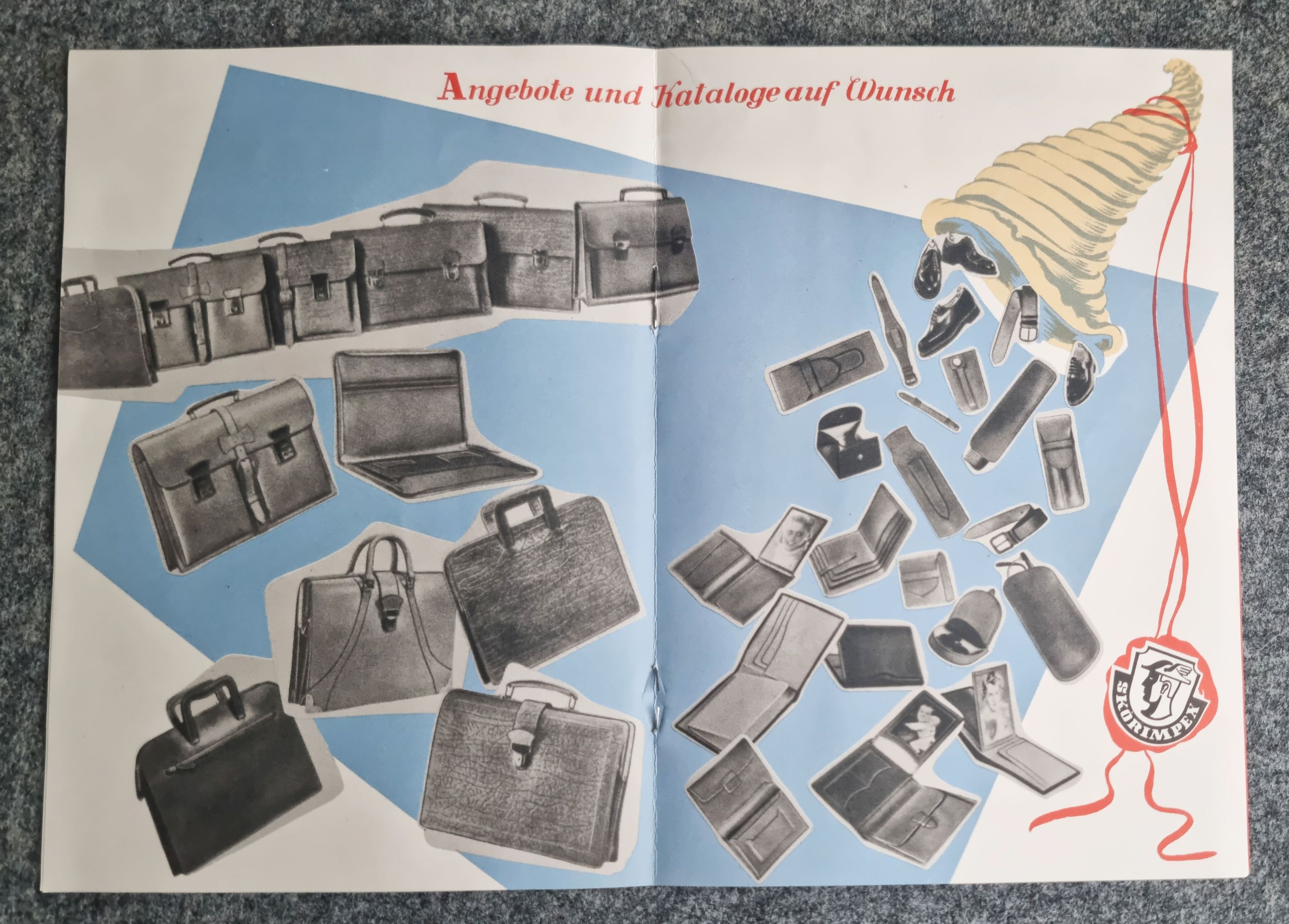 Skor Impex alter Prospekt für Taschen und Haushaltsartikel Skor Impex alter Prospekt für Taschen und Haushaltsartikel