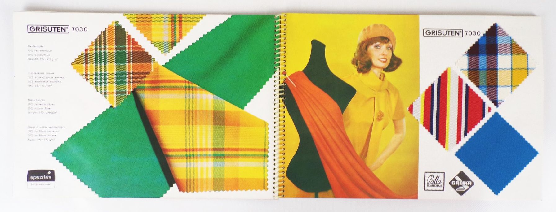 VVB Wolle und Seide Textil Service 1973 1974 DDR Reklame Mode VVB Wolle und Seide Textil Service 1973 1974 DDR Reklame Mode