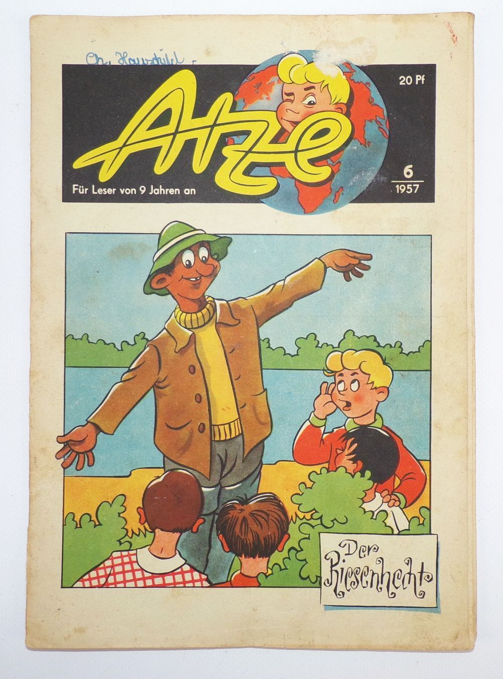Atze Nr 6 von 1957 DDR Kinderzeitung Rumpelmännchen