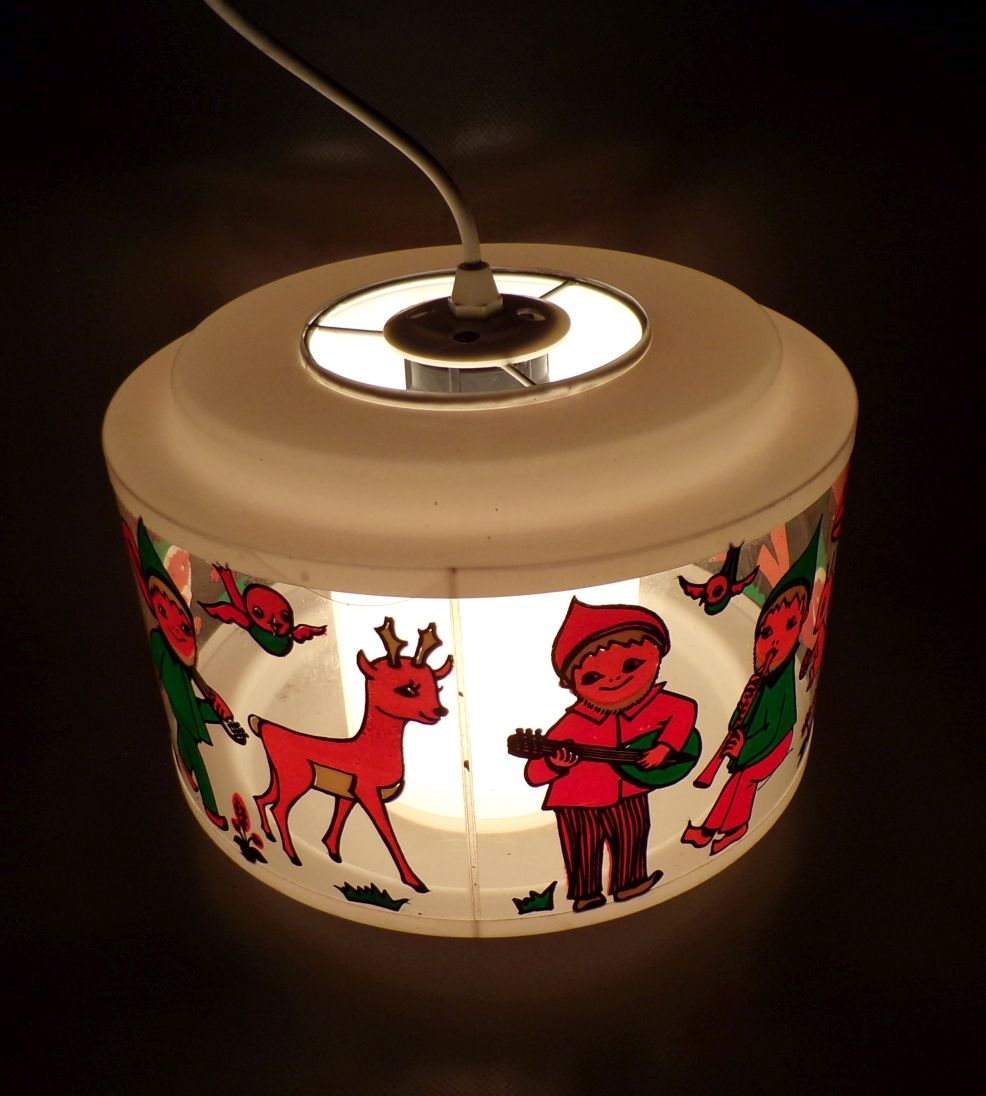 Alte Deckenleuchte Sandmann Kindermotiv E27 Retro Vintage Lampe