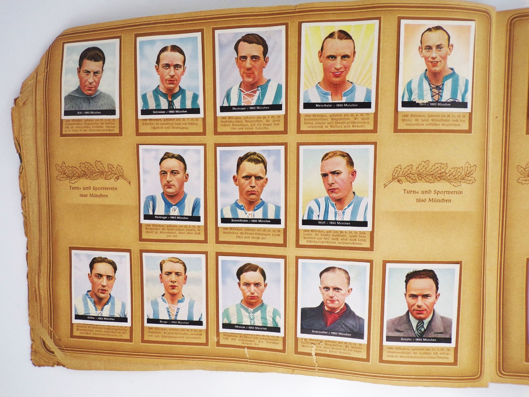 Hinein Fußball Sammelbilderalbum Cigarettenfabrik Müller Dresden um 1930 Hinein Fußball Sammelbilderalbum Cigarettenfabrik Müller Dresden um 1930