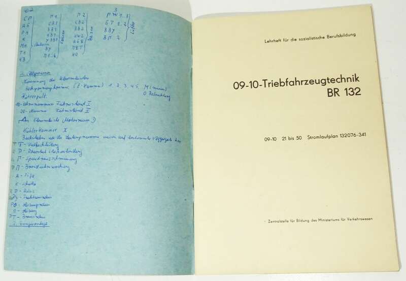 Triebfahrzeugtechnik BR 132 elektronische Ausrüstung 1981 DR 