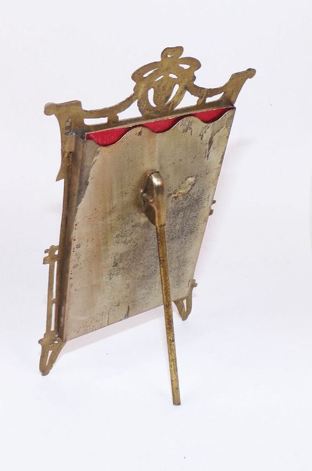 Alter Jugendstil Bilderrahmen Stehbilderrahmen um 1900 Metall Alter Jugendstil Bilderrahmen Stehbilderrahmen um 1900 Metall