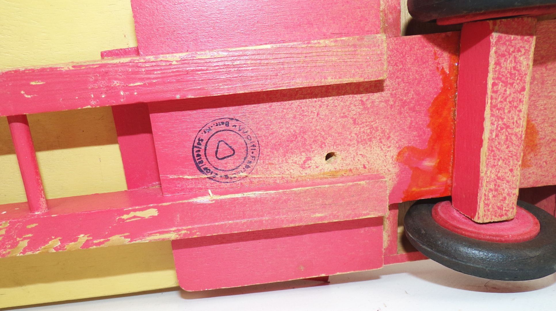 Wolfi Pritschenwagen LKW Laster Woldemar Fischer Pobershau DDR Holzspielzeug