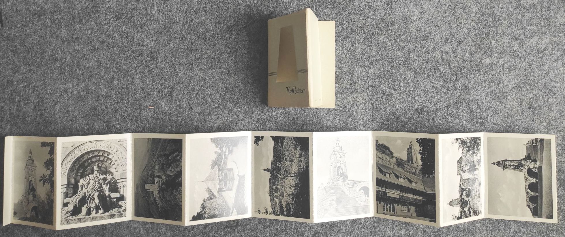 Leporello Kyffhäuser 10 Bilder DDR 1957 Leporello Kyffhäuser 10 Bilder DDR 1957