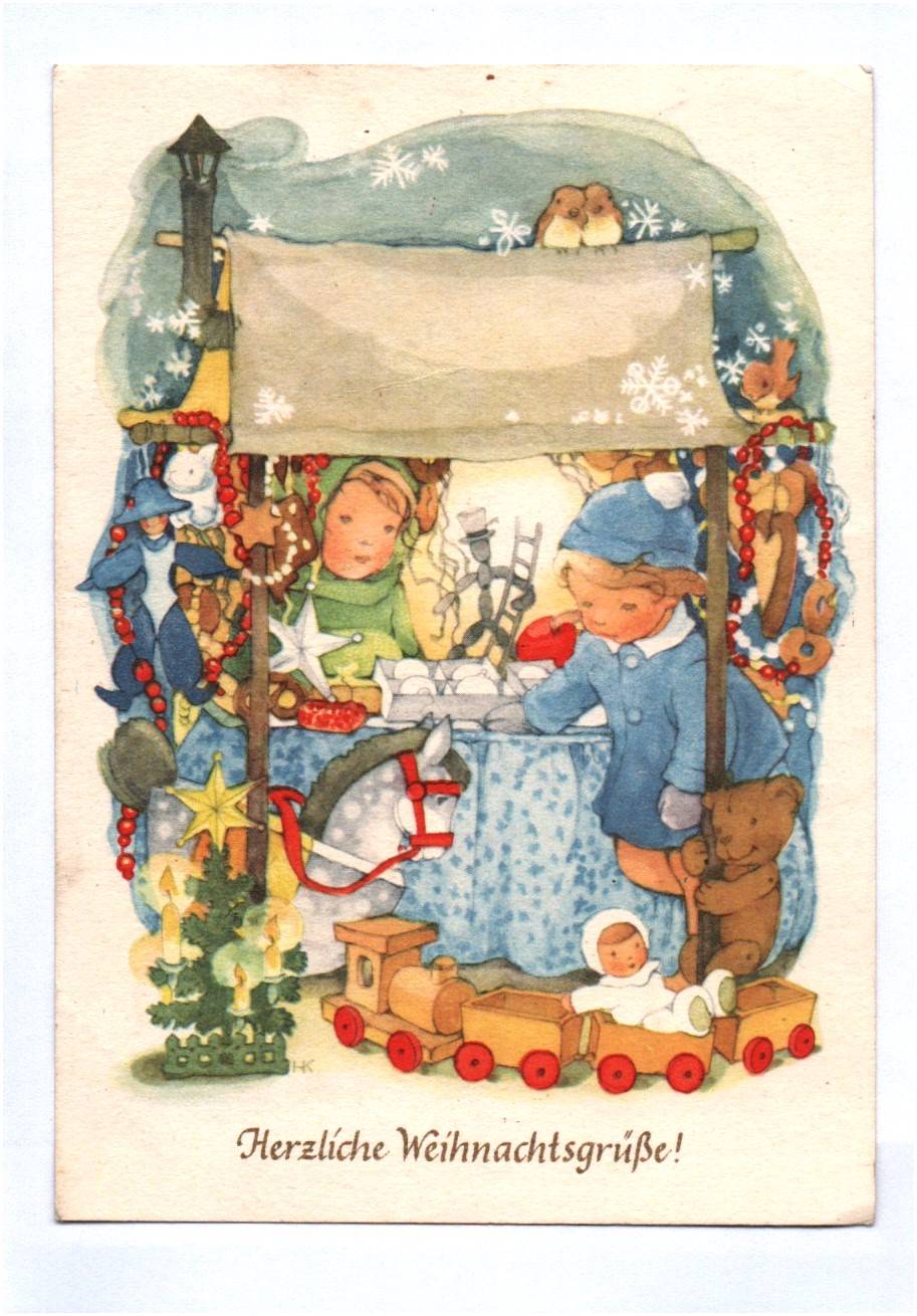 Künstler Ak Kinder mit Weihnachten Marktstand H K Herzliche Weihnachtsgrüße Künstler Ak Kinder mit Weihnachten Marktstand H K Herzliche Weihnachtsgrüße