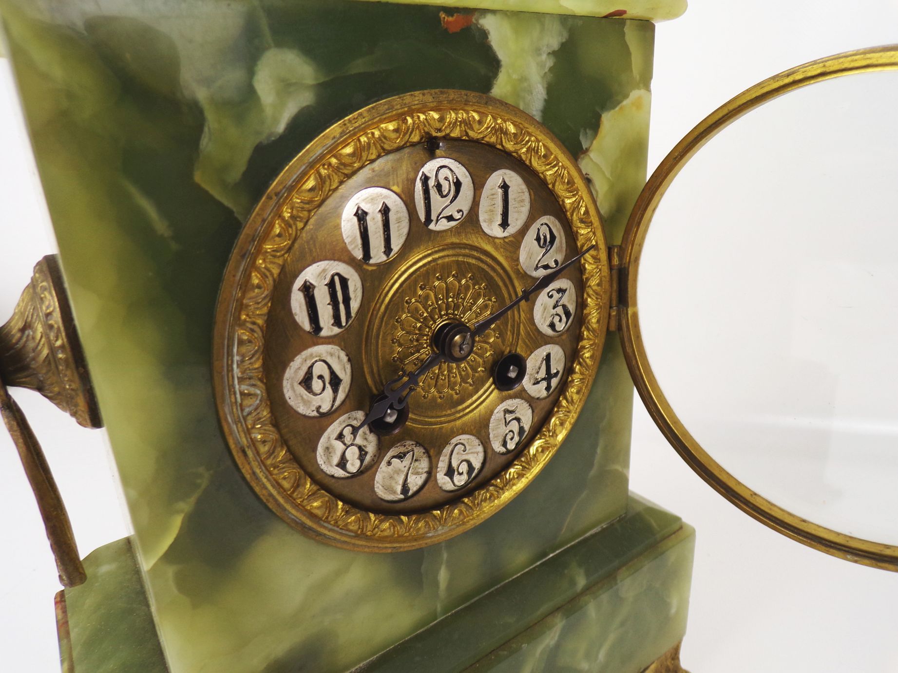 Alte Kaminuhr Pendeluhr Marmor Antike Uhr