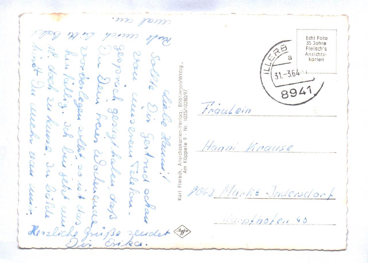 Ak Schloß Zeil Leutkirch im Allgäu Schloßterrasse 1964 Ak Schloß Zeil Leutkirch im Allgäu Schloßterrasse 1964