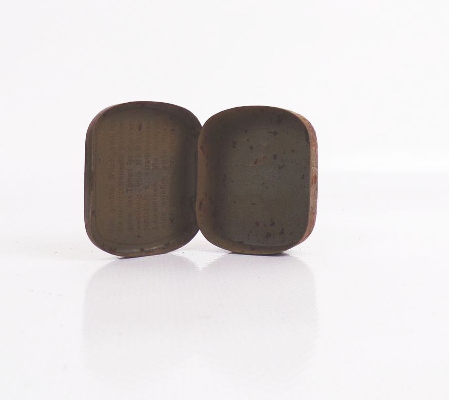 Alte Nadeldose Heroldnadeln Katze Blechdose um 1910 Alte Nadeldose Heroldnadeln Katze Blechdose um 1910