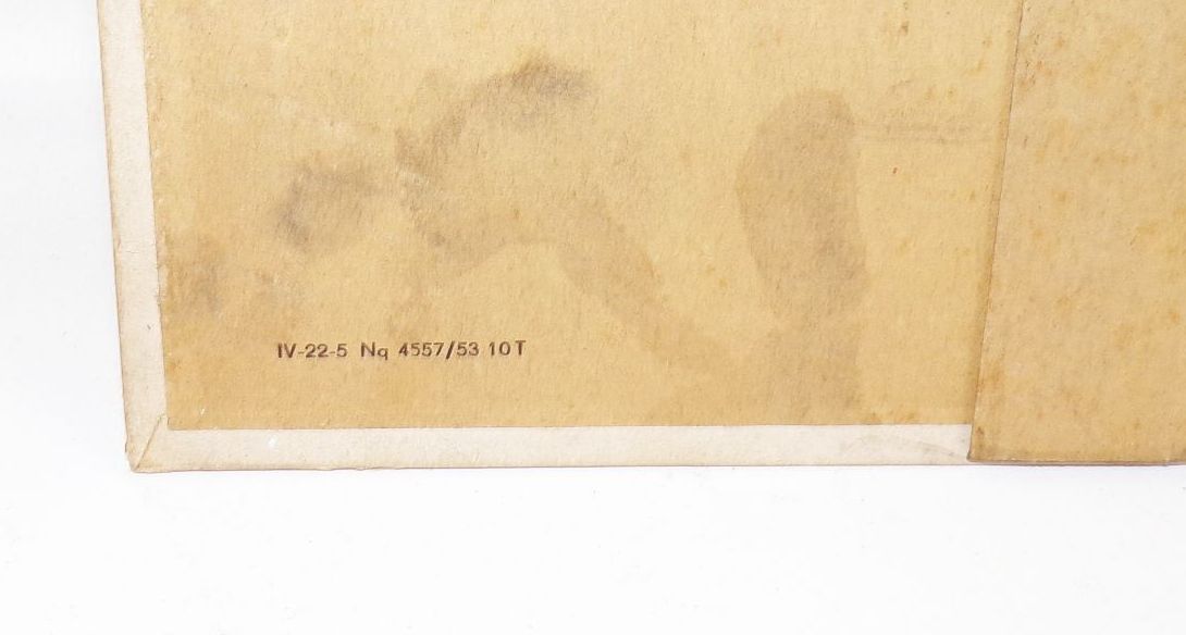 DDR Pappaufsteller Comanat Haar Pflegemittel 1953 Pappschild Werbung