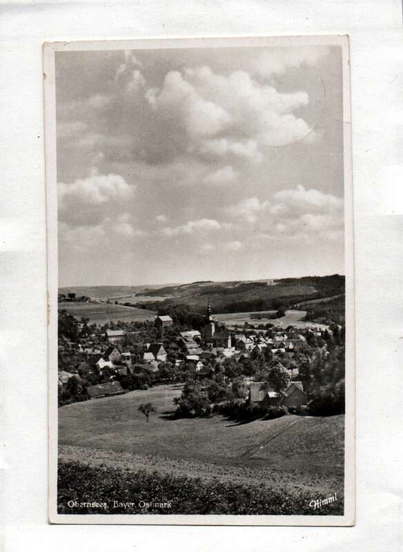 Ak Obernsee Bayreuth Ostinark 1939