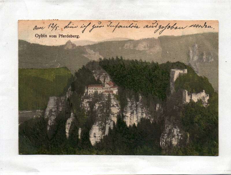 Ak Oybin vom Pferdeberg 1915