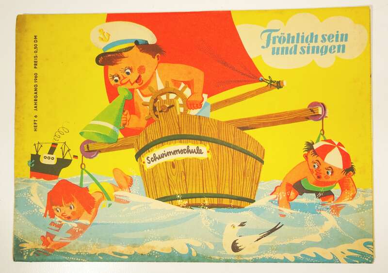 Frösi Umschlag 1960 Heft 6 Fröhlich sein und singen DDR