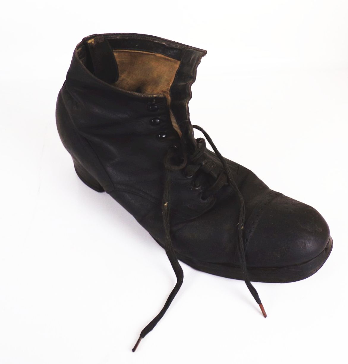 Alte Damen Schuhe Schwarz Leder 1940 er Größe 40 Vintage Schnürschuhe Alte Damen Schuhe Schwarz Leder 1940 er Größe 40 Vintage Schnürschuhe