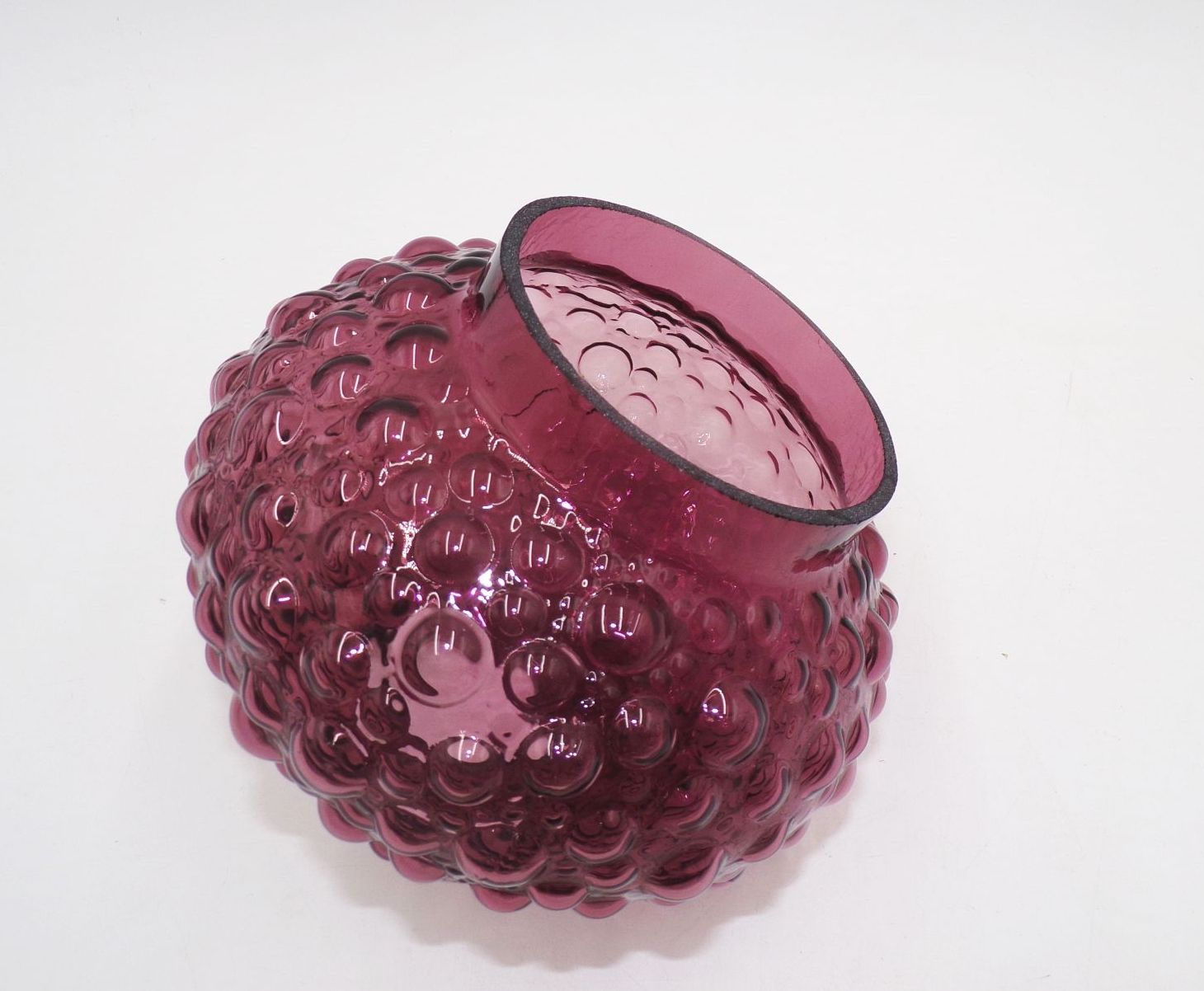 Alter Lampenschirm Bubble Violett für Deckenleuchte um 1960 Ersatzschirm Alter Lampenschirm Bubble Violett für Deckenleuchte um 1960 Ersatzschirm