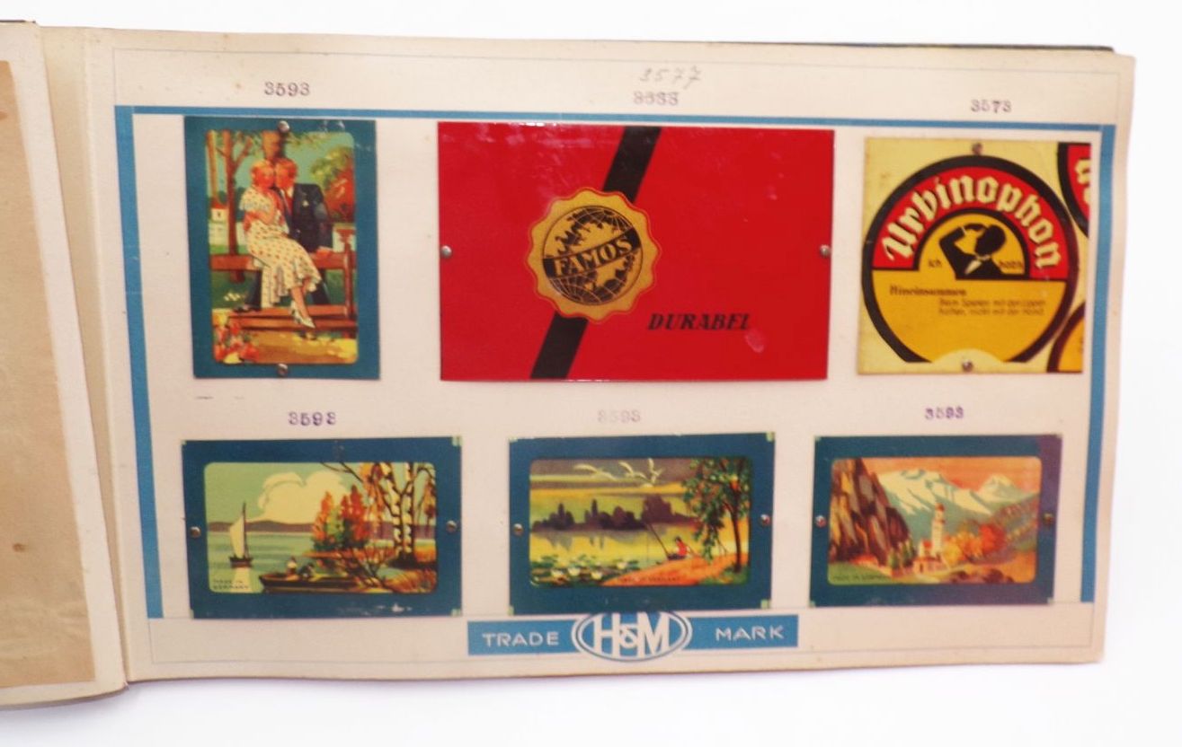 Musterbuch für Blechdosen Reklame Sammler Vintage Musterbuch für Blechdosen Reklame Sammler Vintage