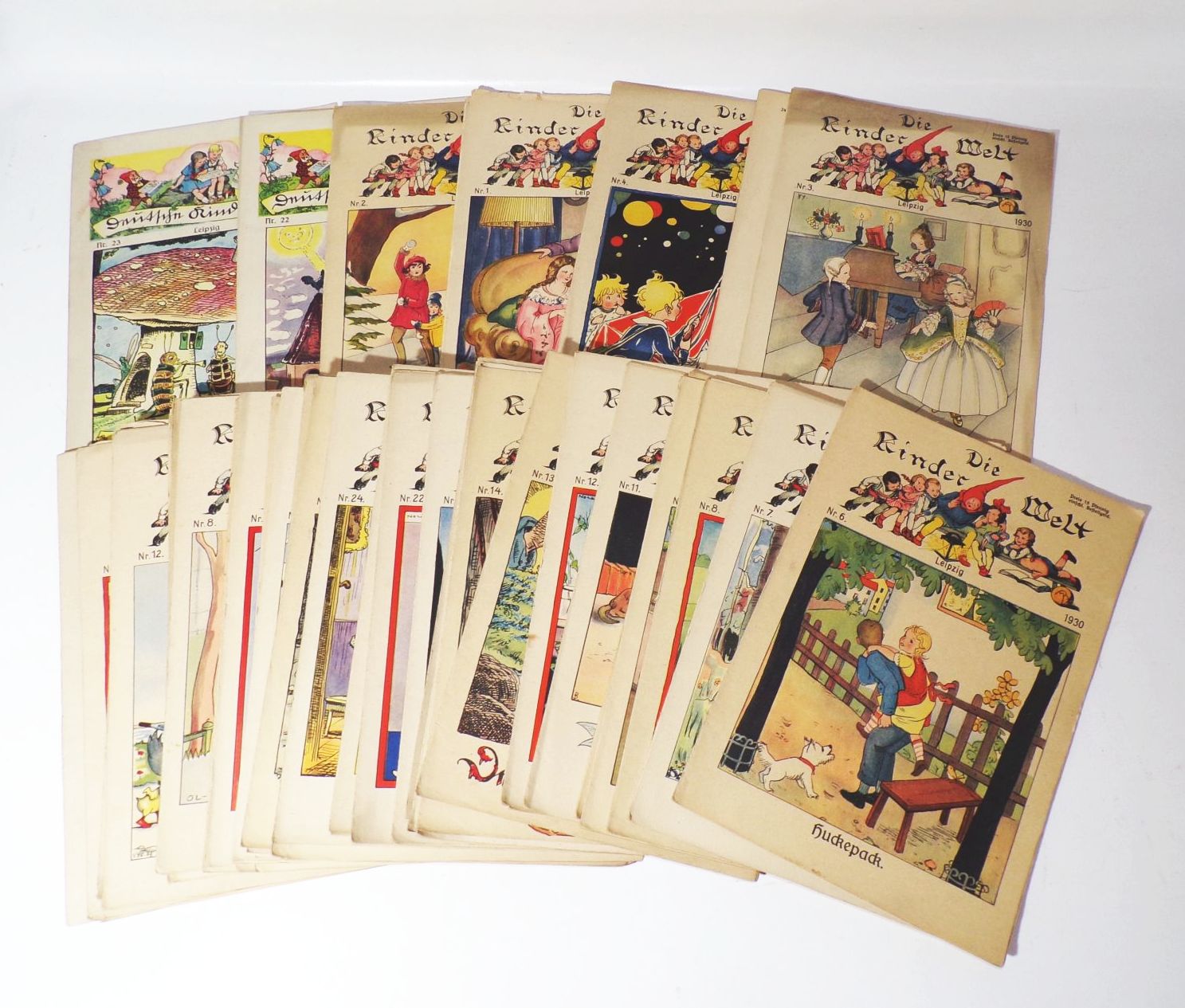 Die Kinderwelt Kinderzeitung 1930 bis 1937 Konvolut