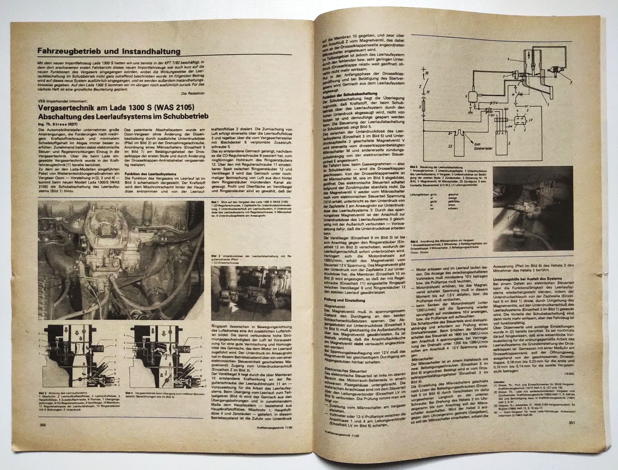 KFT Zeitschrift Nr 11 OMZ SIMSON Enduro 1982 DDR Kraftfahrzeugtechnik KFT Zeitschrift Nr 11 OMZ SIMSON Enduro 1982 DDR Kraftfahrzeugtechnik