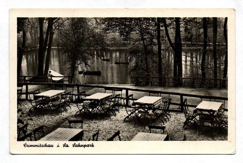 Ak Grimmitschau Sachsen Sahnpark DDR 1955