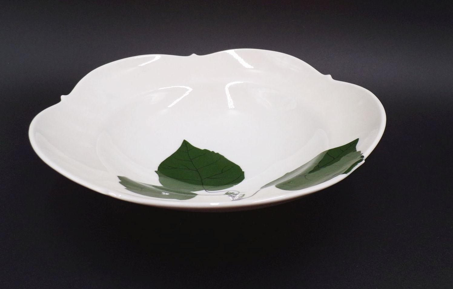 Meissen Suppenteller 2 Wahl Dekor Weinlaub großer Ausschnitt 2 Stück