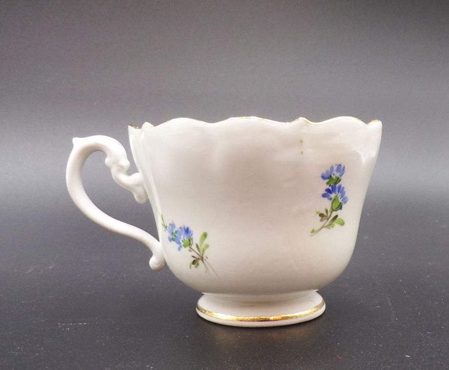 Meissen Porzellan Gedeck 3teilig gelbe Gerbera 