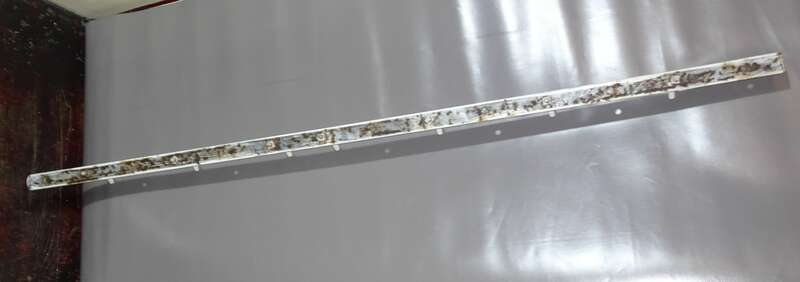 True Vintage Emaille Hakenleiste Garderobe Loft 145 cm !