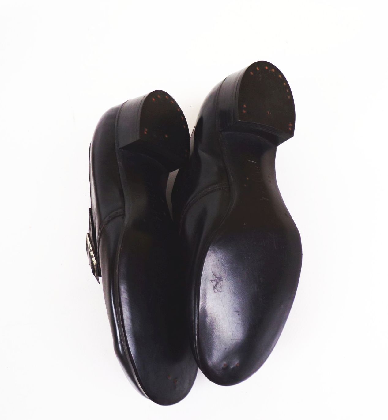 Alte Spangenschuhe Mädchen Damenschuhe Größe 34 Leder NOS vintage 