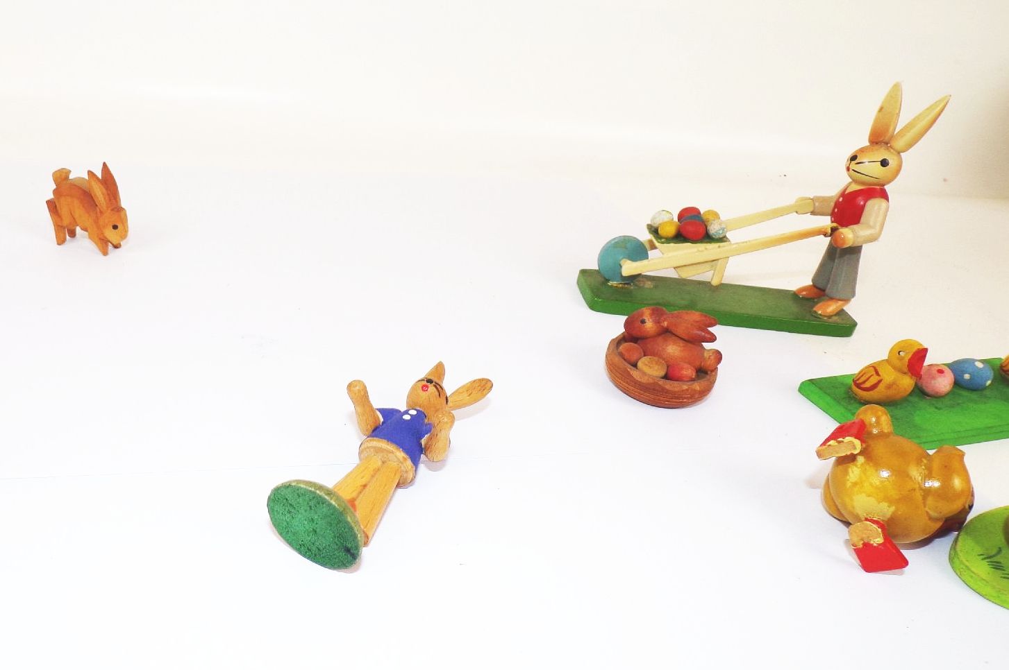 Lot Erzbirge Osterschmuck Küken Hasen Tischschmuck