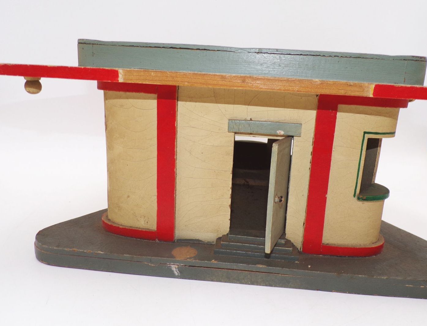 Alte Minol Tankstelle aus Holz 1960er 