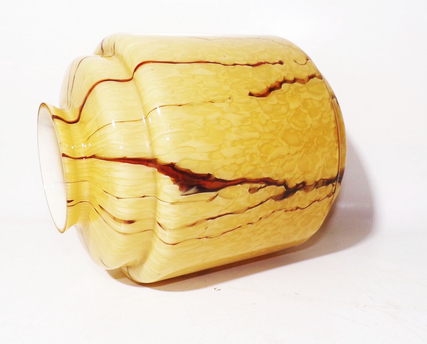 Art Deco Lampenschirm Lampenglas marmoriert Ersatzglas 