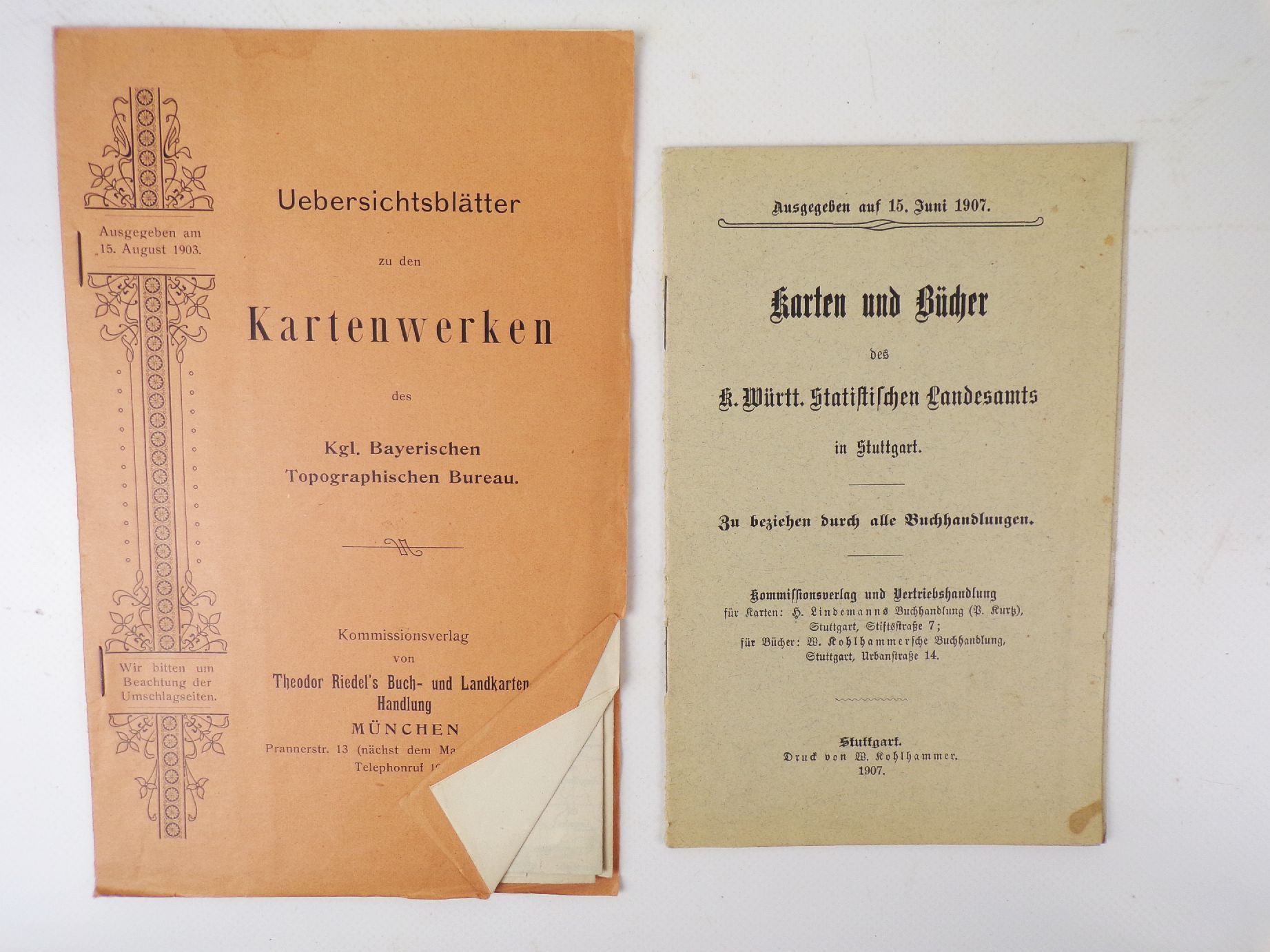 Sammlung Kartografie Bayern um 1900 bis 1930 Landkarten Verzeichnisse Sammlung Kartografie Bayern um 1900 bis 1930 Landkarten Verzeichnisse