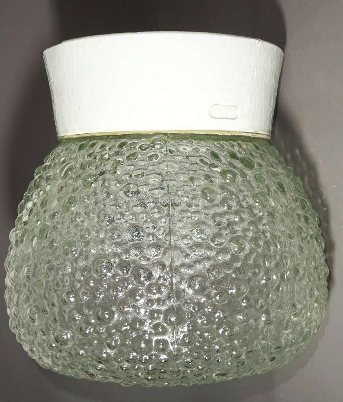 Bubble Deckenlampe alte Kellerlampe Glas Porzellan E27 Lampe