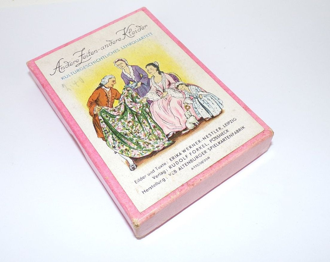 Andere Zeiten andere Kleider Kartenspiel 1958 Rudolf Forkel 