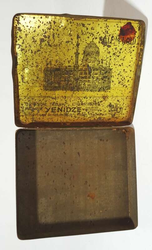 Alte Blechdose Salem Gold Grün Dose Zigaretten Yenidze Dresden