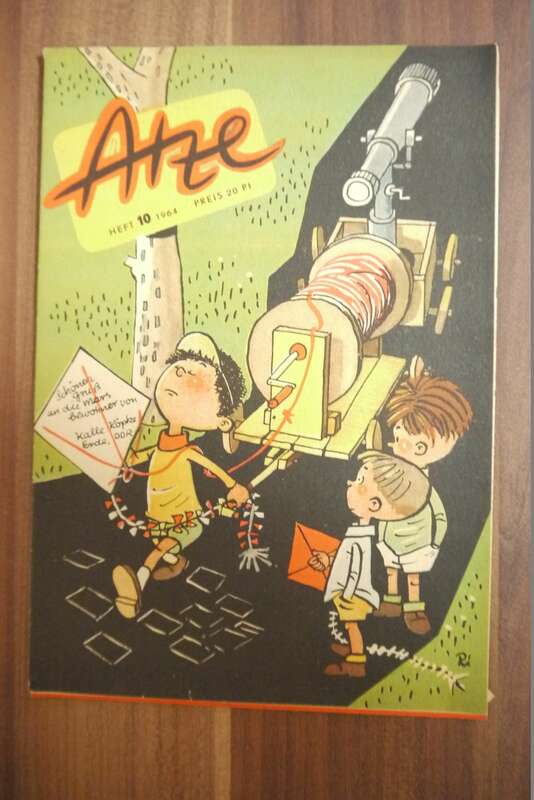 Atze DDR Schönen Gruß an die Mars Bewohner Comic 1964 Heft 10