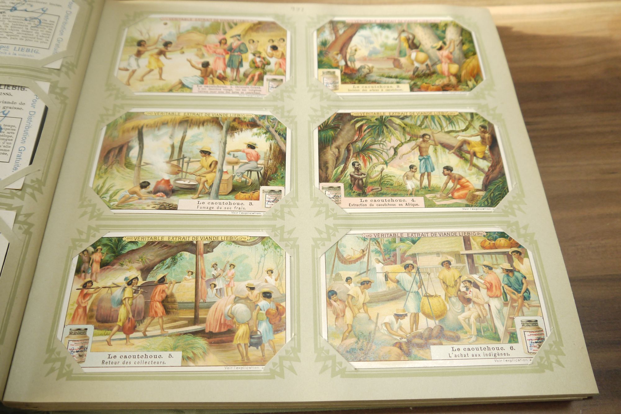 Liebig Sammelbilder Album ca 49 Seiten 294 Karten Sammelalbum