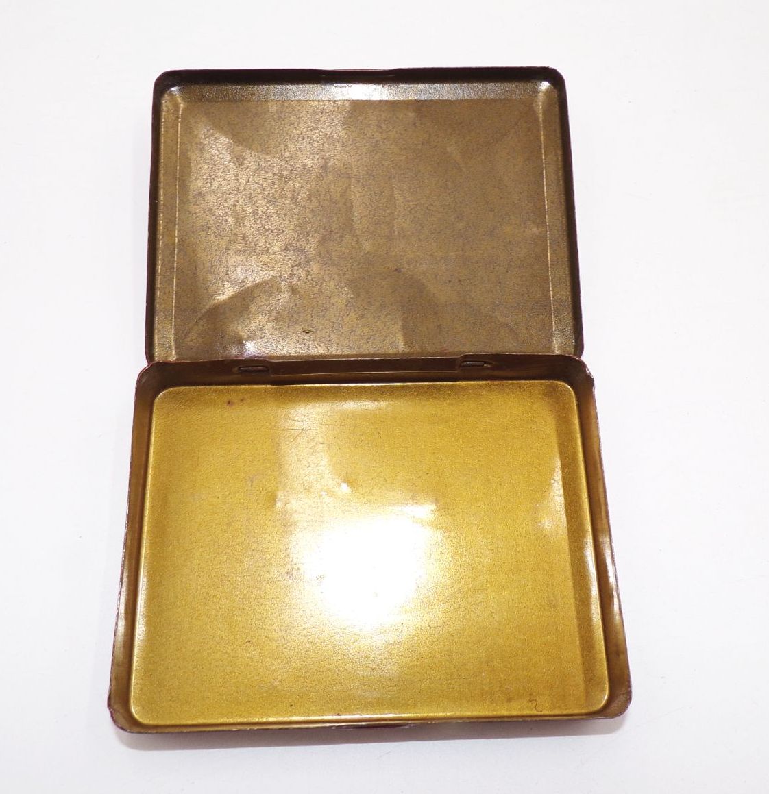 Alte Blechdose Otto Rüger Chocolat amer um 1900 