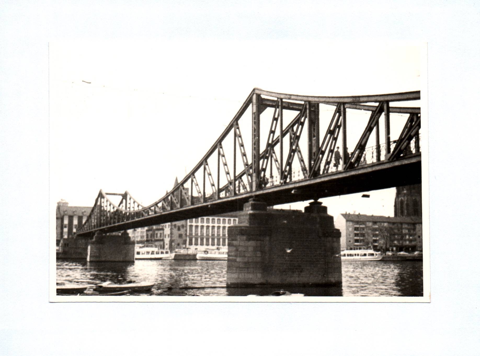 Foto Frankfurt am Main Eiserner Steg 1968