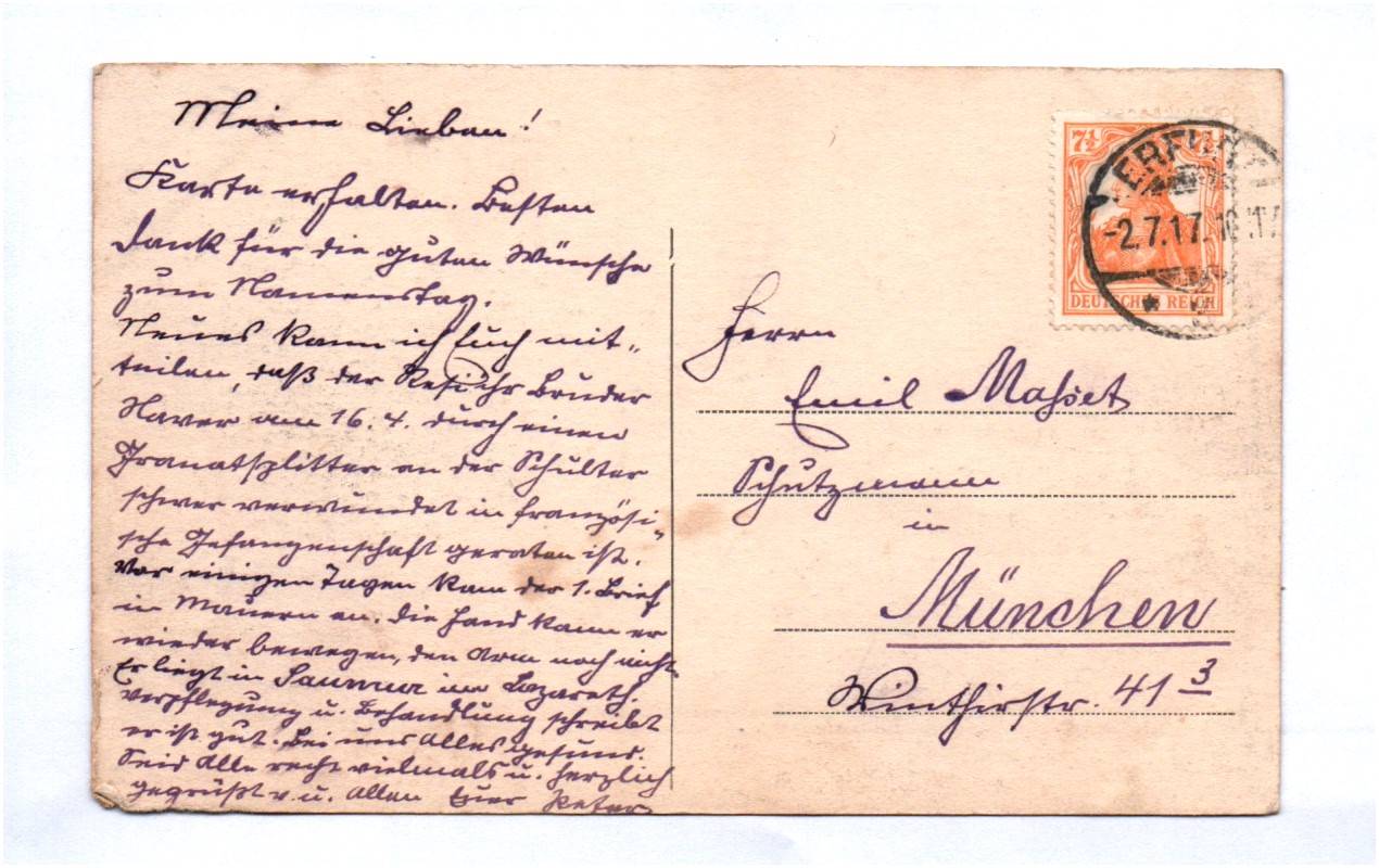 Ak Erfurt Erfurter Hof 1917 Ak Erfurt Erfurter Hof 1917